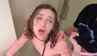 Stepsis POV sucking and fucking in bathroom